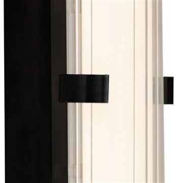 Searchlight - LED Luminaire salle de bain CLAMP LED/18W/230V IP44 noir