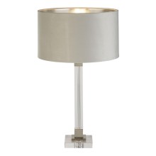 Searchlight - Lampe de table SCARBOROUGH 1xE27/60W/230V gris