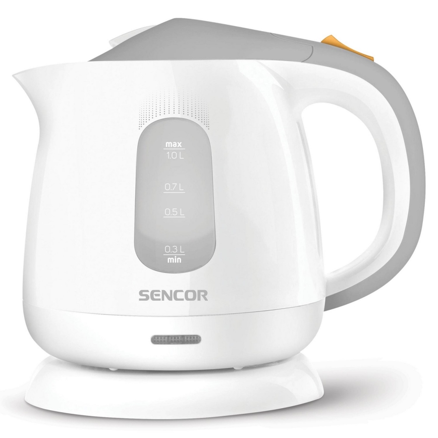 Sencor - Bouilloire 1 l 1100W/230V blanc/gris