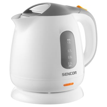 Sencor - Bouilloire 1 l 1100W/230V blanc/gris