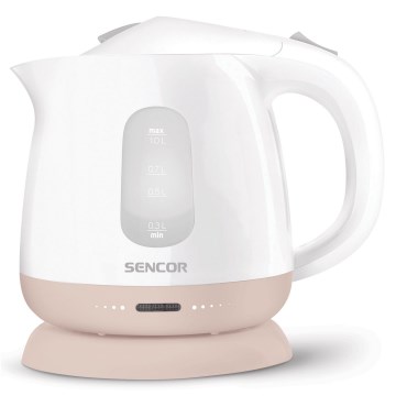 Sencor - Bouilloire 1 l 1100W/230V blanc/rose