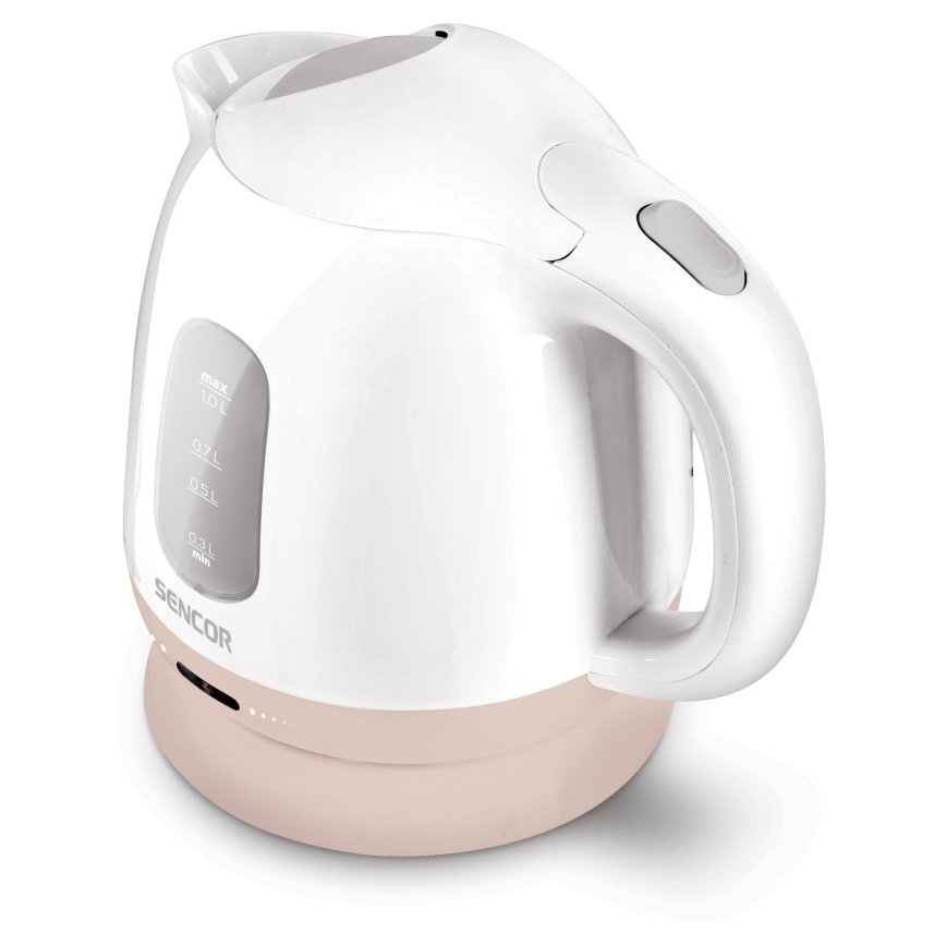 Sencor - Bouilloire 1 l 1100W/230V blanc/rose