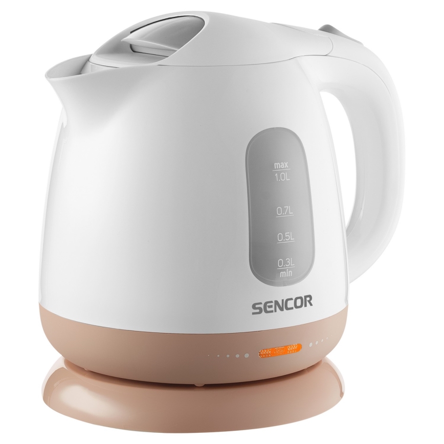 Sencor - Bouilloire 1 l 1100W/230V blanc/rose