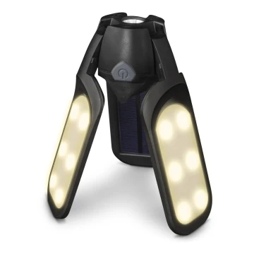 Sencor - Lampe torche de camping rechargeable avec panneau solaire LED/3W/1600 mAh IPX4