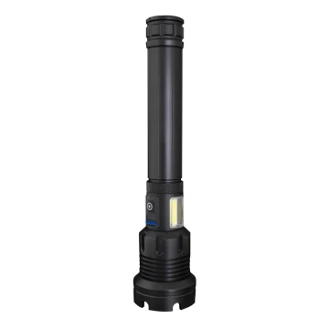 Sencor - LED Lampe torche en aluminium rechargeable avec fonction batterie portative LED/10W/4400 mAh 2000 lm IP44