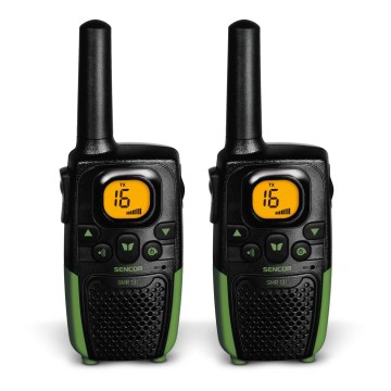 Sencor - LOT 2x Talkie-walkie 3xAAA portée 7 km