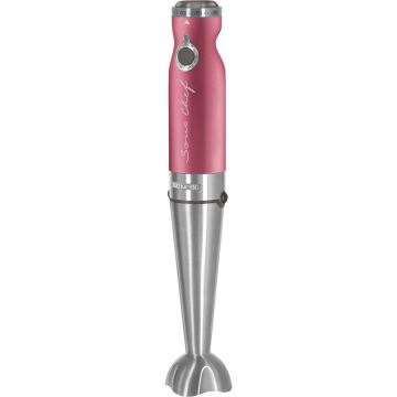 Sencor - Mixeur plongeant 4in1 1200W/230V acier inoxydable/rose