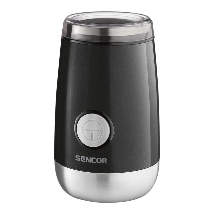 Sencor - Moulin à café en grain électrique 60 g 150W/230V noir/chrome