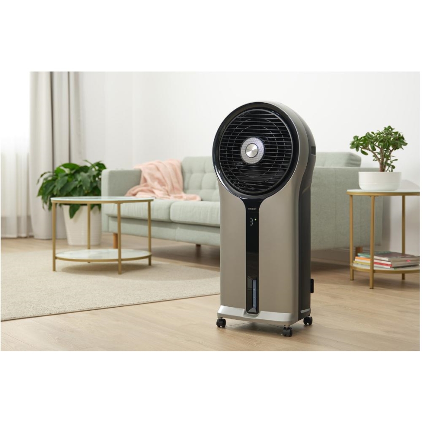 Sencor - Rafraîchisseur d'air portable 3en1 110W/230V argent/noir + télécommande