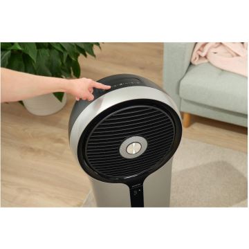 Sencor - Rafraîchisseur d'air portable 3en1 110W/230V argent/noir + télécommande