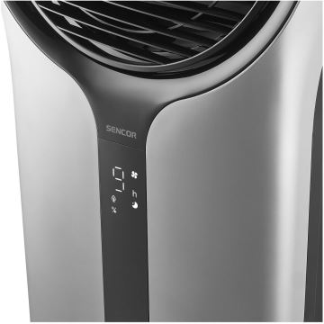 Sencor - Rafraîchisseur d'air portable 3en1 110W/230V argent/noir + télécommande