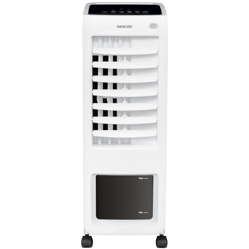 Sencor - Rafraîchisseur d'air portable avec affichage LED 3en1 70W/230V blanc + télécommande