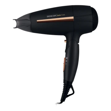 Sencor - Sèche-cheveux 2000W/230V noir/doré