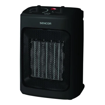 Sencor - Ventilateur avec élément chauffant en céramique 900/1300/2000W/230V noir