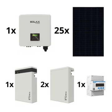 Sol. kit : SOLAX Power - 10kWp RISEN Full Black + 10kW SOLAX convertisseur 3f + batterie 17,4 kWh