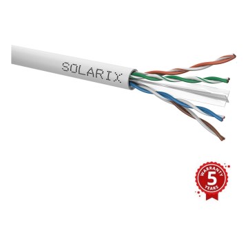 Solarix 26100001 - Câble de branchement CAT6 UTP PVC Eca 305m/boîte