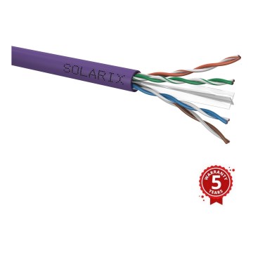Solarix 26100021 - Câble de branchement CAT6 UTP LSOH Dca-s2,d2,a1 305m/box