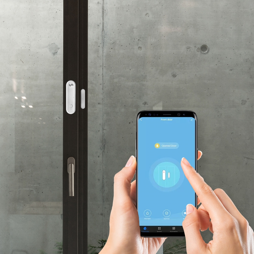 Alarme pour porte/fenêtre 2xAAA Wi-Fi Tuya