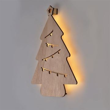 Décoration de Noël LED/2xAA arbre