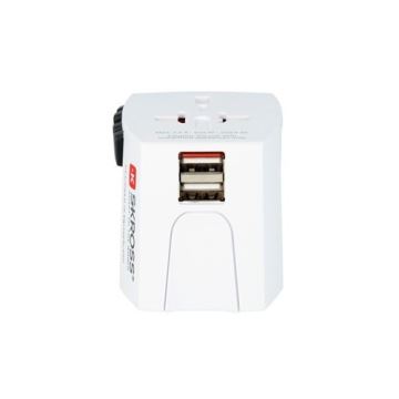 Adaptateur de voyage international 230V + 2x port USB