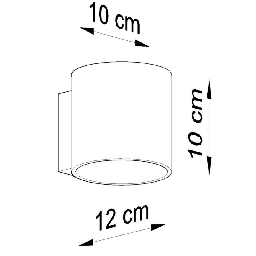 Spot mural ORBIS 1xG9/40W/230V hêtre