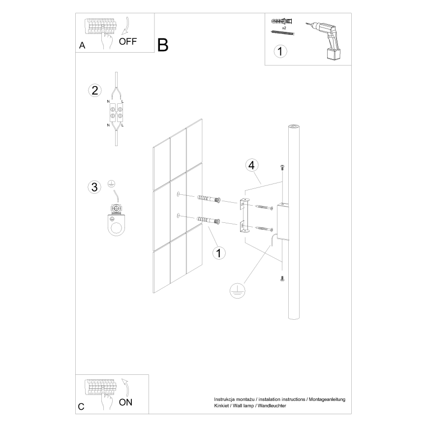 Applique murale PASTELO 2xG9/8W/230V blanc