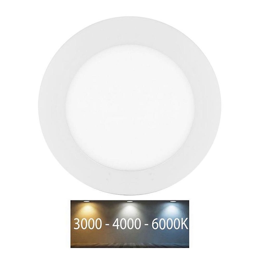 Spot encastrable de salle de bain LADA LED/6W/230V 3000/4000/6000K d. 12 cm IP44 blanc