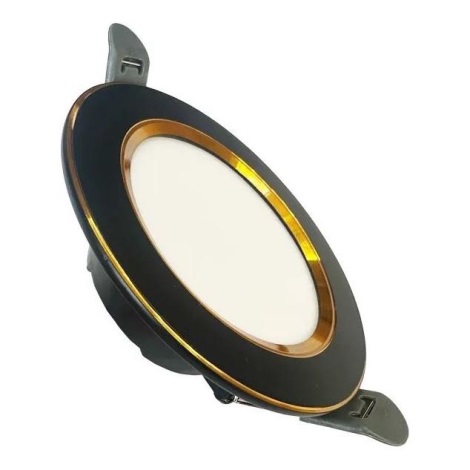Spot encastré - Syla LED - 10W - 3000 K - Noir et doré