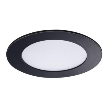 Spot encastrable LED salle de bain ROUNDA LED/6W/230V IP44 noir d.12 cm
