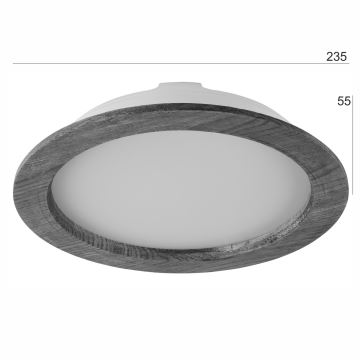 Spot encastrable WOODY SPOT LED/23,5W/230V 4000K chêne ø 23,5 cm