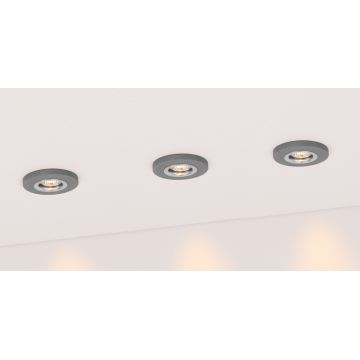 LOT 3x Spot encastrable LED VITAR 1xGU10/5W/230V béton – FSC certifié