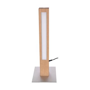 Lampe de table à intensité variable LEON LED/9W/230V chêne – certifié FSC