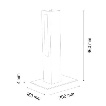 Lampe de table à intensité variable LEON LED/9W/230V chêne – certifié FSC