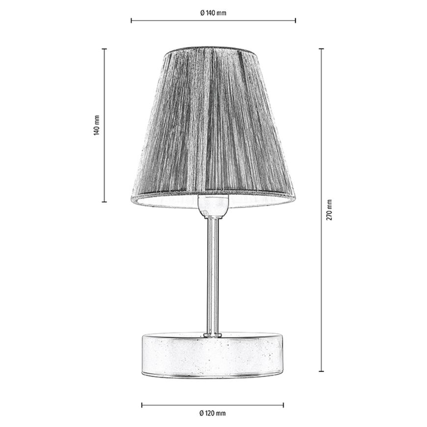 Lampe de table MILA 1xE14/25W/230V birch – FSC certifié