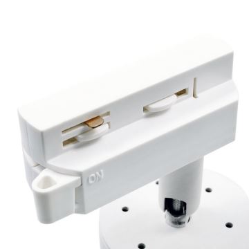 Spot MICA pour système de rail 1xGU10/25W/230V monophase blanc