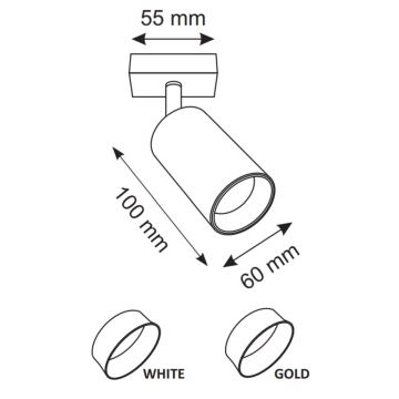 Spot mural MARIBEL 1xGU10/10W/230V blanc