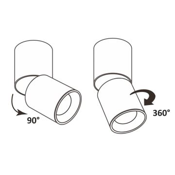 Spot plafonnier LED LED/10W/230V