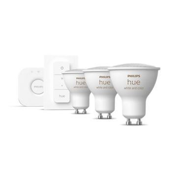 Starter pack Philips Hue WHITE AND COLOR AMBIANCE 3xGU10/4,3W 2000-6500K + appareil d