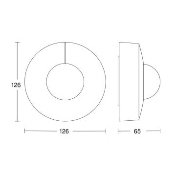 Steinel 058180 - Détecteur de mouvement IS 3360 V3 KNX arrondi blanc