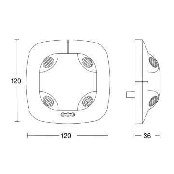 Steinel 059514 - Détecteur de présence US 360 KNX blanc