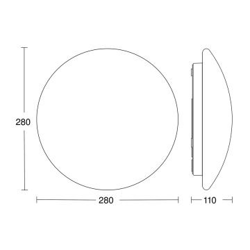 STEINEL 064815 - Plafonnier salle de bain avec détecteur RS PRO LED/9,5W/230V 4000K IP54