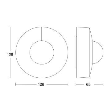 Steinel 068585 - Détecteur de mouvement IS 3360 40m V3 KNX IP54 rond noir