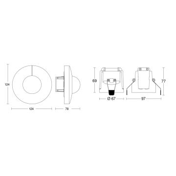 Steinel 079697 - Détecteur de mouvement IS 345 COM1 230V blanc