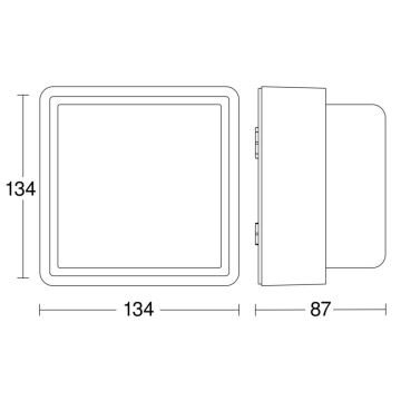 Steinel - Applique murale à intensité variable L 845 C LED/9W/230V 3000K IP44 anthracite