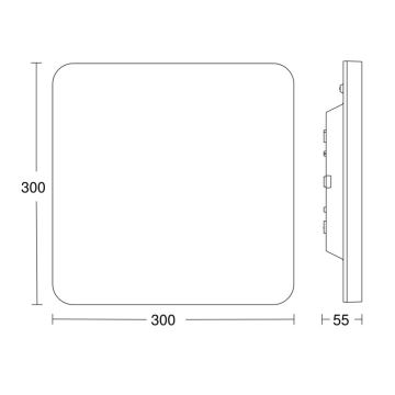 Steinel 067748 - Plafonnier à intensité variable avec détecteur RS PRO R20 PLUS 15,86W/230V IP40 3000K