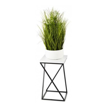 Support de pot de fleur LOFT 40x24 cm noir/blanc