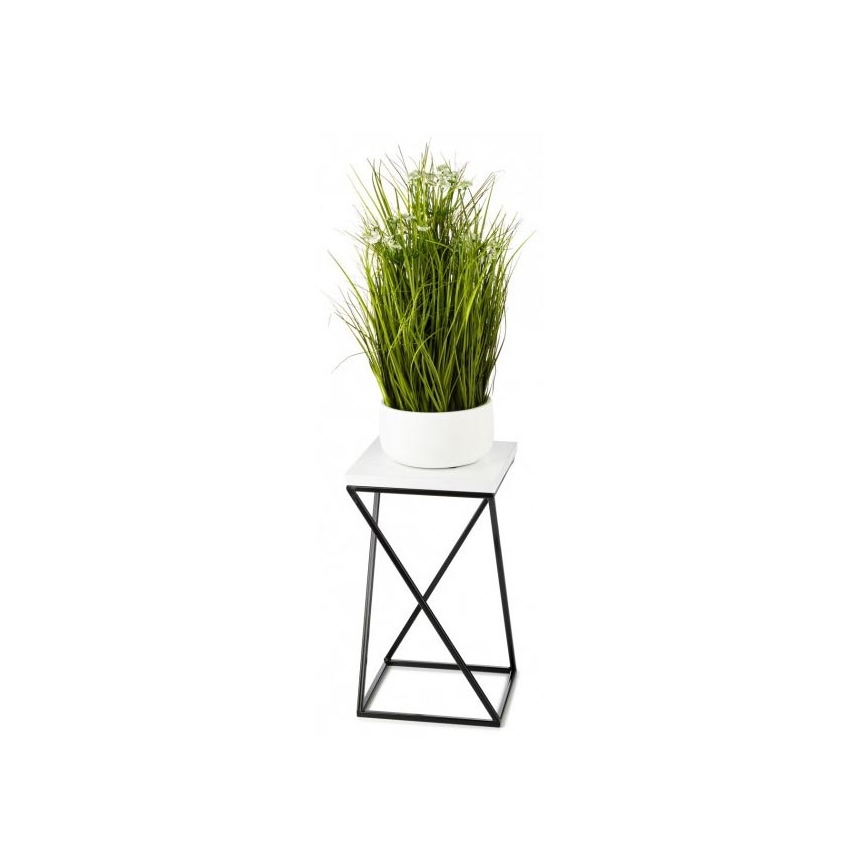 Support de pot de fleur LOFT 40x24 cm noir/blanc