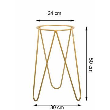 Support pot de fleur LOFT 50x30 cm doré