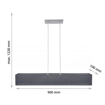 Suspension avec fil CAROLINE 2xE14/40W/230V