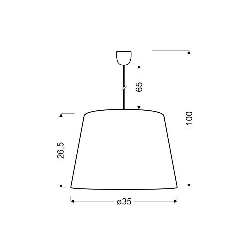 Suspension avec fil PLATINO 1xE27/60W/230V